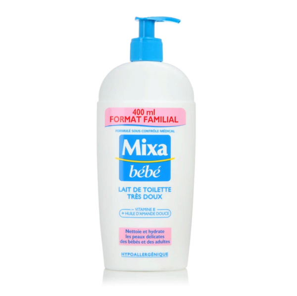 Lait de toilette pour bébé très doux Mixa 400 ml