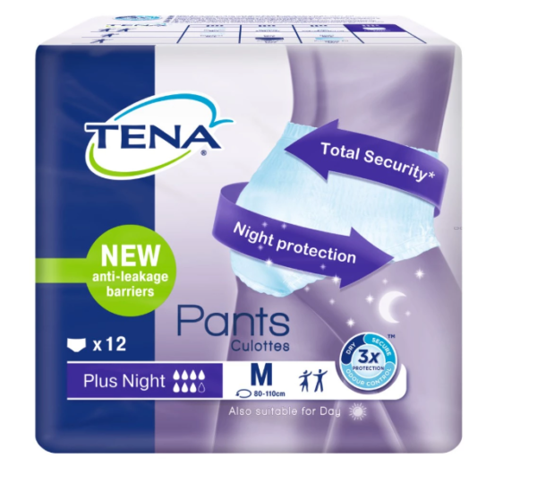 Tena Pants Plus Night Medium 12