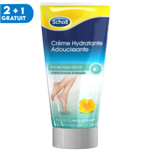 2+1 gratuit, Crème Hydratante Adoucissante Scholl pour les pieds 75ml